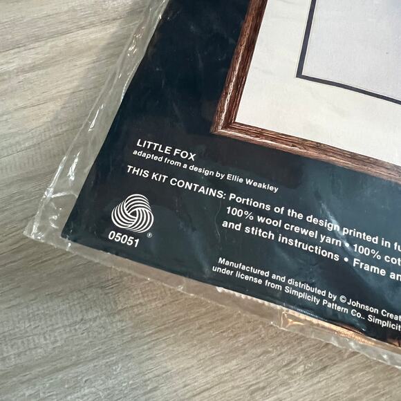 Simplicity Stitchery Little Fox 05051 Stitch Kit - Picture 3 of 3